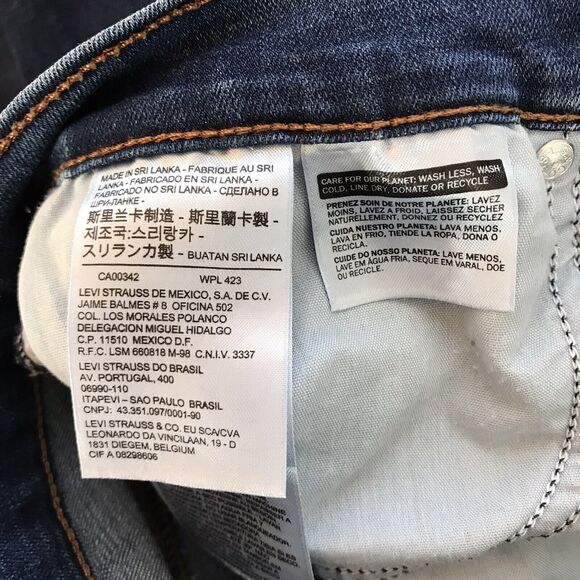 Levi's Jeans‎ 29 Slimming Boot Cut Denim Med Wash Blue Womens Stretch Mid Rise - Picture 8 of 9